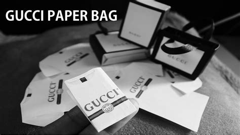 how to make a paper gucci belt|gucci paper bag diy.